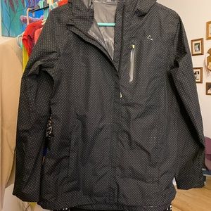 Paradox Black Hooded Raincoat